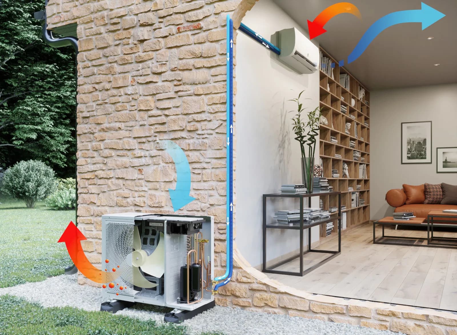 Installation de pompe à chaleur air / air et climatisation réversible à Tours et Blois